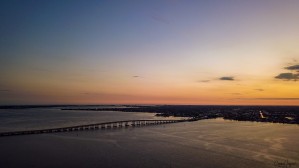Sunset on the river